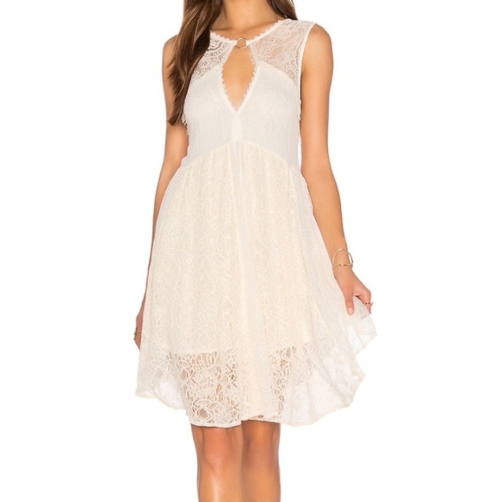 Free People Don't You Dare Lace Shift Dress